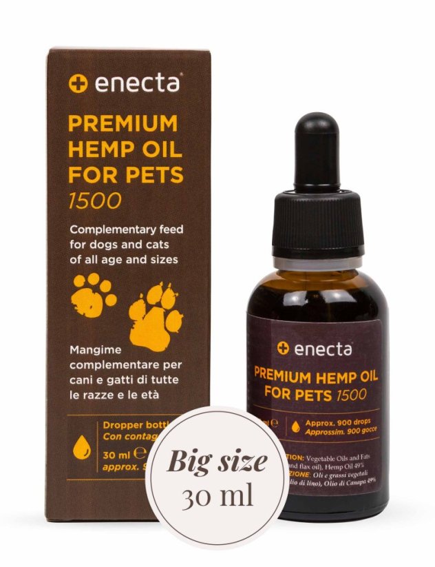 Enecta CBD-olja för husdjur 5 %, 1500 mg, 30 ml