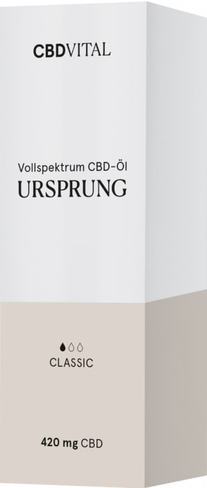 CBD Vital Vollspektrum CBD-Öl URSPRUNG Classic 'fünf' 5%, 420 mg, (10 ml)