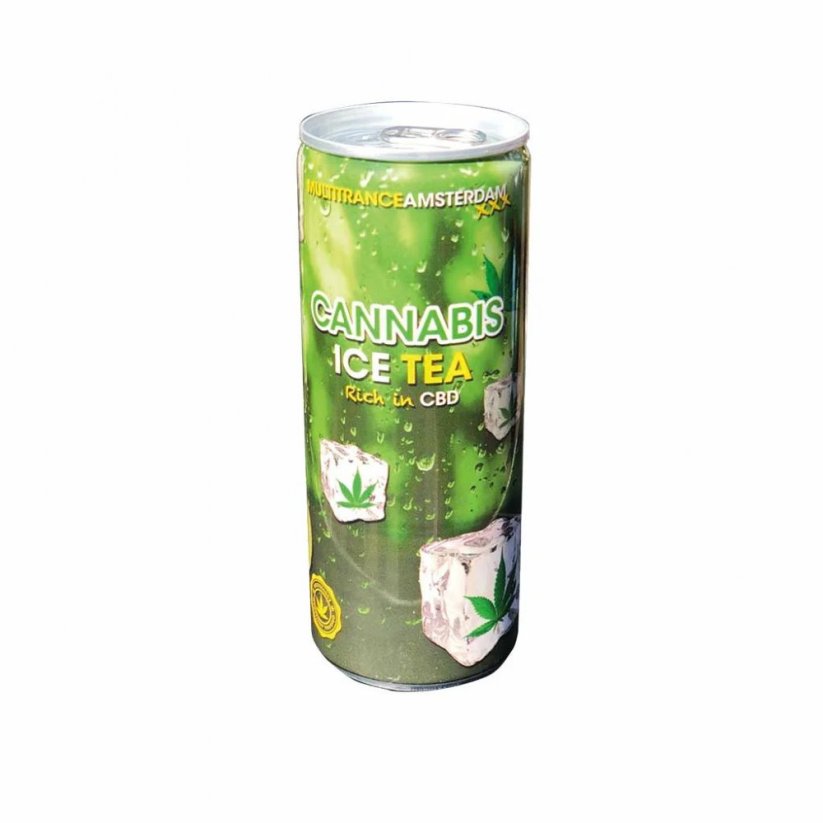 Cannabis Ice Tea Soft Drink - Fără THC, 250 ml