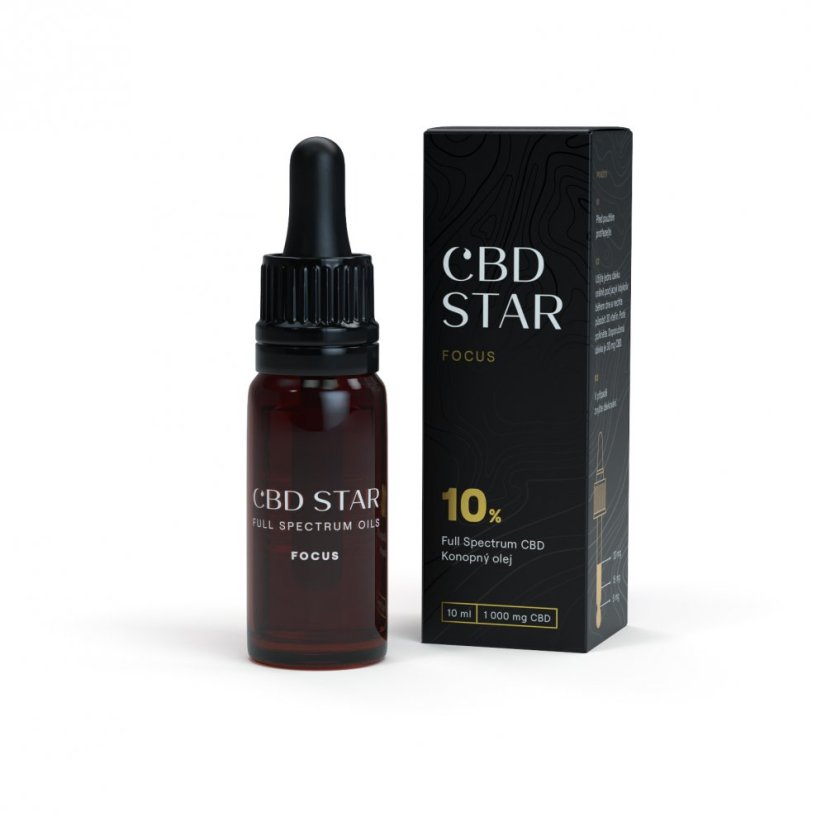 CBD Star Hamp CBD Oil FOCUS 10%, 10 ml, 1000 mg