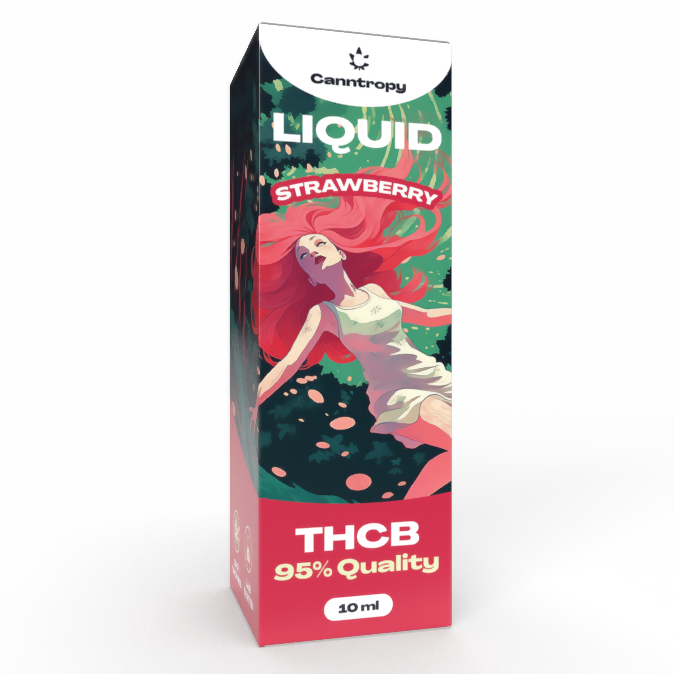 Canntropy THCB Liquid Strawberry, THCB 95% Quality, 10ml