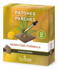 PuroCuro 32 mg Hemp CBD Formula Patches, 32 pcs, 1024 mg