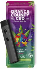 Orange County CBD Pluma vaporizador Zittlez, 600 mg CBD, 1 ml