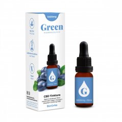 Green Pharmaceutics CBD tinktura iz borovnic - 10%, 1000mg, 10ml