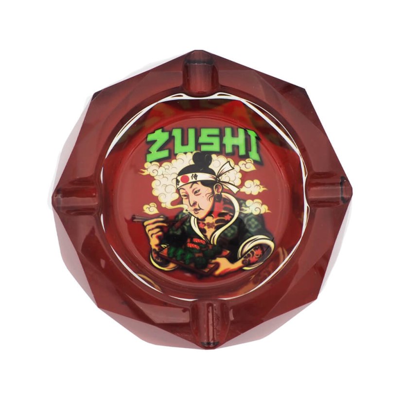 Best Buds Cenicero de cristal con caja de regalo Zushi