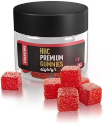 Eighty8 HHC Gummies Strawberry, 10 gab., 250 mg