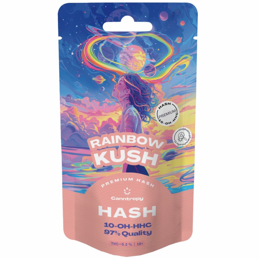 Canntropy 10-OH-HHC Hash Rainbow Kush, 10-OH-HHC %97 kalite, 1 g - 100 g