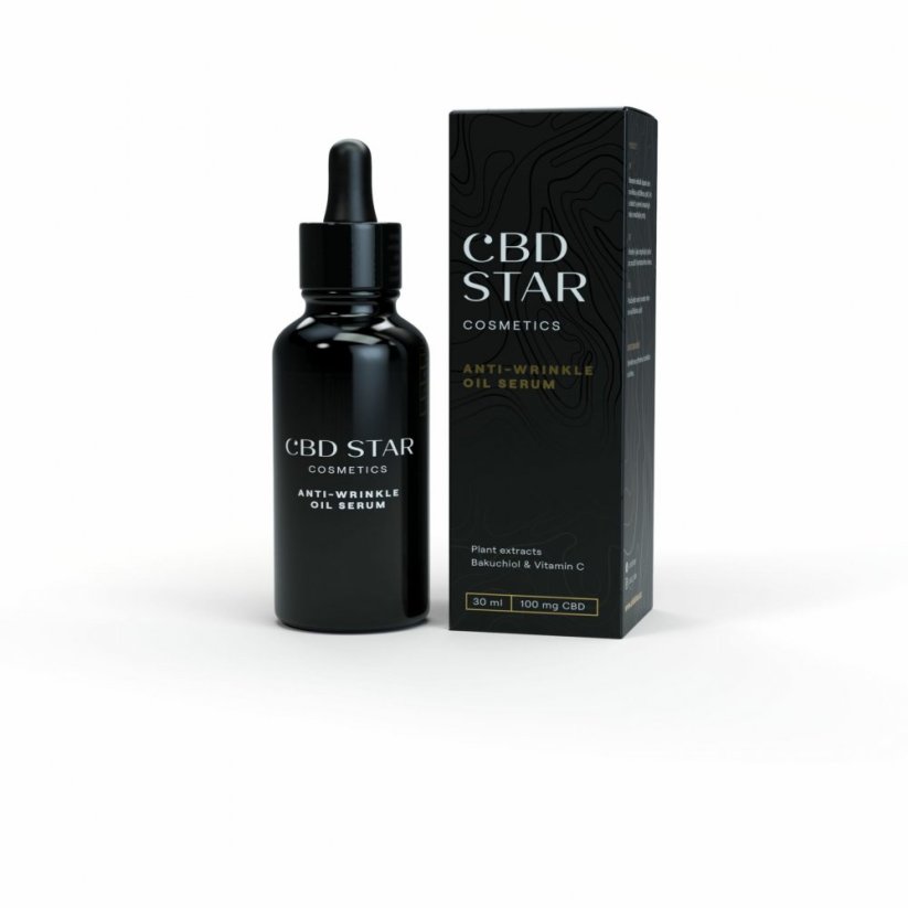 CBD Star Anti-rynke oljeserum, 100 mg CBD, 30 ml