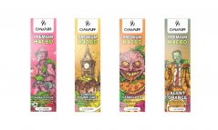 CanaPuff H4CBD Vapes, All in One Set - 4 flavours x 1 ml