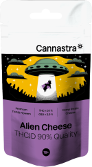 Cannastra THCJD Flower Alien sūris, THCJD 90% kokybė, 1g - 100g