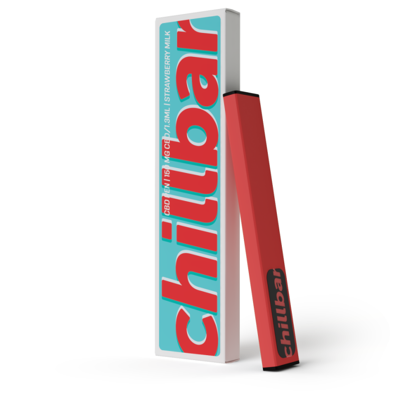 ChillBar CBD-Vape Stift Erdbeere Milch, 150mg CBD