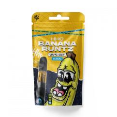 Set CBD HHC ceco Batteria + Cartuccia Banana Runtz 94 %, 0,5 ml