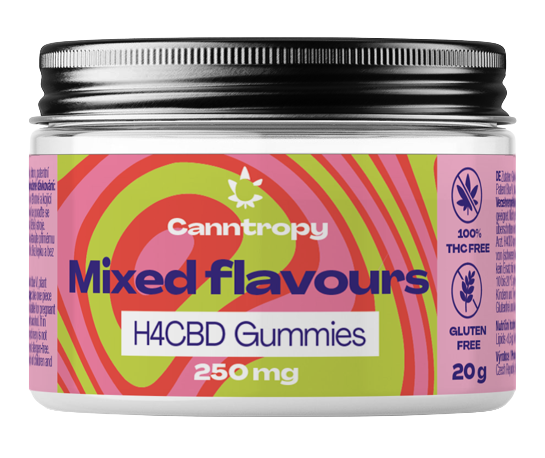 Canntropy H4CBD Fruit Gummies Flavour Mix, 250 mg H4CBD, 10 τμχ x 25 mg, 20 g