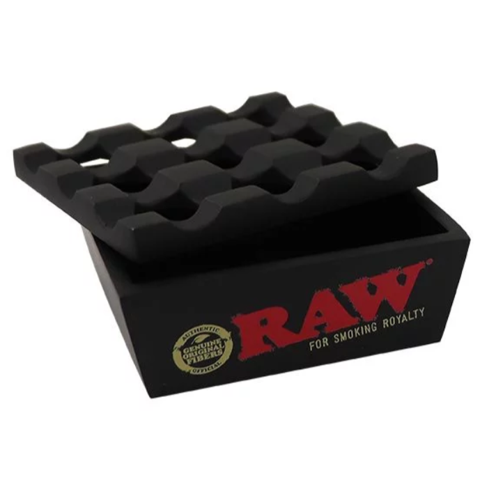 RAW - Kovový popolník čierny