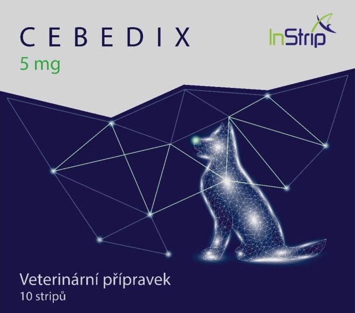 CEBEDIX Oral stripe for kjæledyr med CBD 5 mg x 10 stk, 50 mg