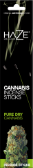 Haze Cannabis Incense Sticks Pure Dry Cannabis