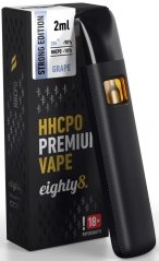 Eighty8 HHCPO Vape Pen Sterke Premium Druif, 10% HHCPO, 2 ml