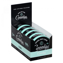 Cannadips Natural Mint 150mg CBD - 5 pachete