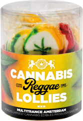 Cannabis Reggae Lollies – darčeková krabička (10 lízaniek), 24 krabičiek v kartóne