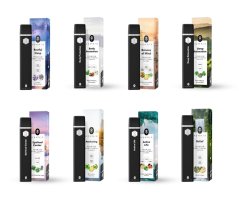Hemnia functional disposable vape pack, all in one set - 8 flavours x 1 ml