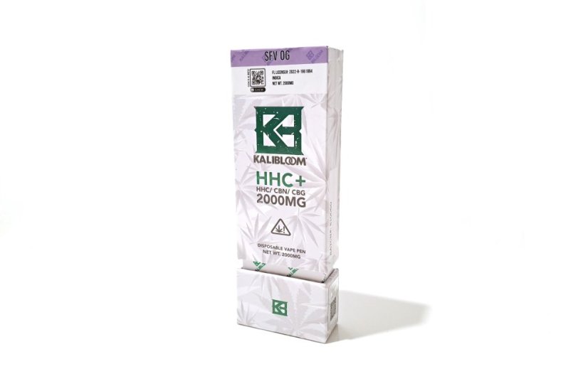 Kalibloom HHC Vape Kalemi SFV OG 90 %, 2000 mg HHC, 2 ml