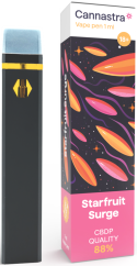 Cannastra CBDP Disposable Vape Pen Starfruit Surge, CBDP 88 % quality, 1 ml