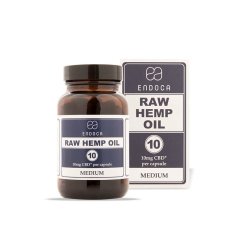 Endoca RAW Hemp Oil Capsules 1200 mg CBD + CBDa, 120 pcs