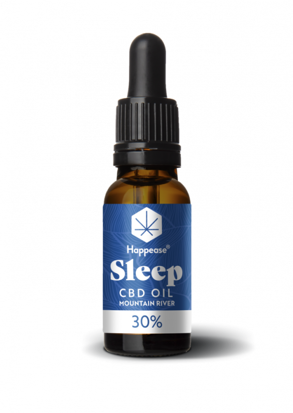 Happease Søvn CBD olje Mountain River, 30 % CBD, 3000 mg, 10 ml