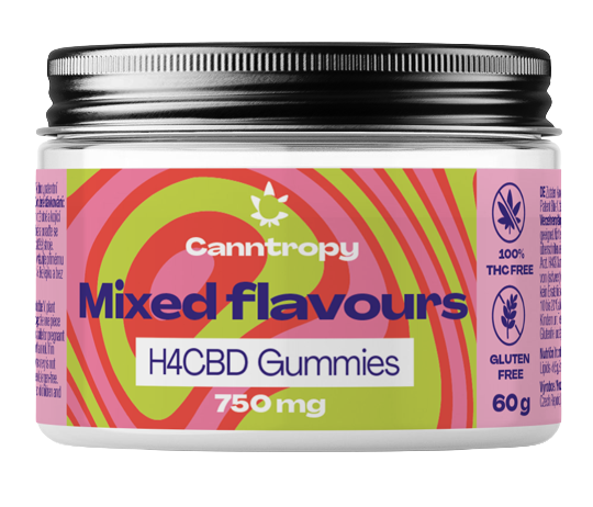 Canntropy H4CBD Fruit Gummies Flavour Mix, 750 mg H4CBD, 30 ks x 25 mg, 60 g