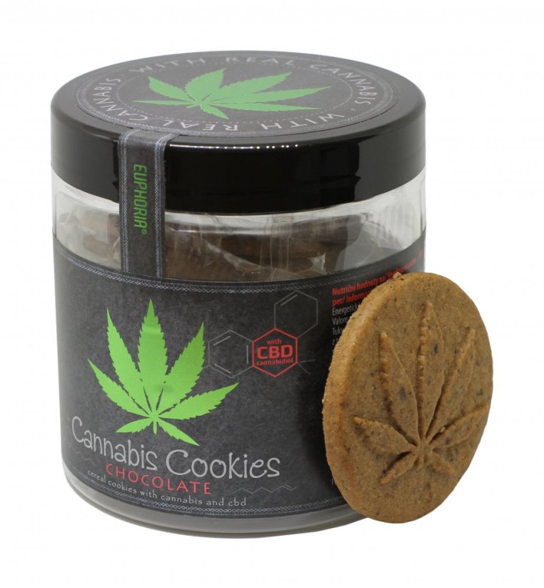 Euphoria Cannabis cookies with cocoa milk glaze and CBD 110 g