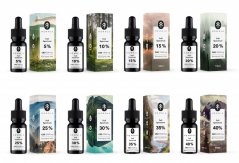 Hemnia Full Spectrum CBD oils 5% to 40%, All in One Set - 8 concentrations x 1 pcs