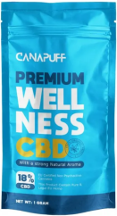 CanaPuff CBD Qanneb Fjura Wellness, CBD 18 %, 1 g - 1000 g