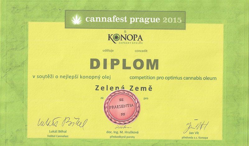 Zelená Země Konopny olej ČR, BIO 250 ml