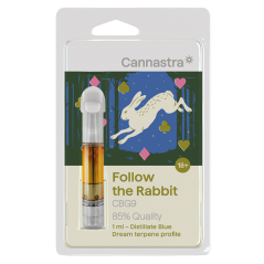 Cannastra CBG9 Cartridge Follow the Rabbit (Blue Dream), CBG9 85 % kvalitet, 1 ml