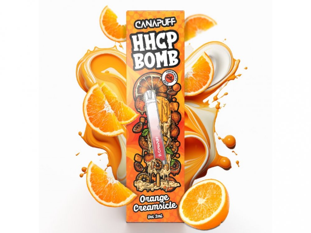 CanaPuff HHCP Vape Pen BOMB Orange Creamsicle, 0,8 g HHCP, 2 ml | Canatura