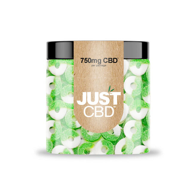 JustCBD Gummies Appelringen 250 mg - 3000 mg CBD