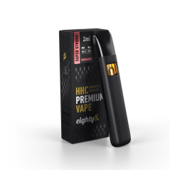 Eighty8 Supersterke HHC Vape Framboos, 84% HHC, 15% HHCP, CCELL, 2 ml