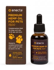 Enecta CBD konopný olej pro zvířata 5%, 1500mg, 30 ml