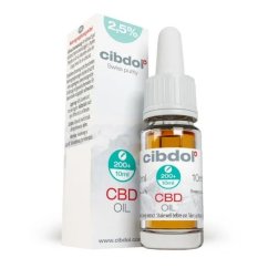 Cibdol オリーブオイル 2.5% CBD、230 mg、10 ml