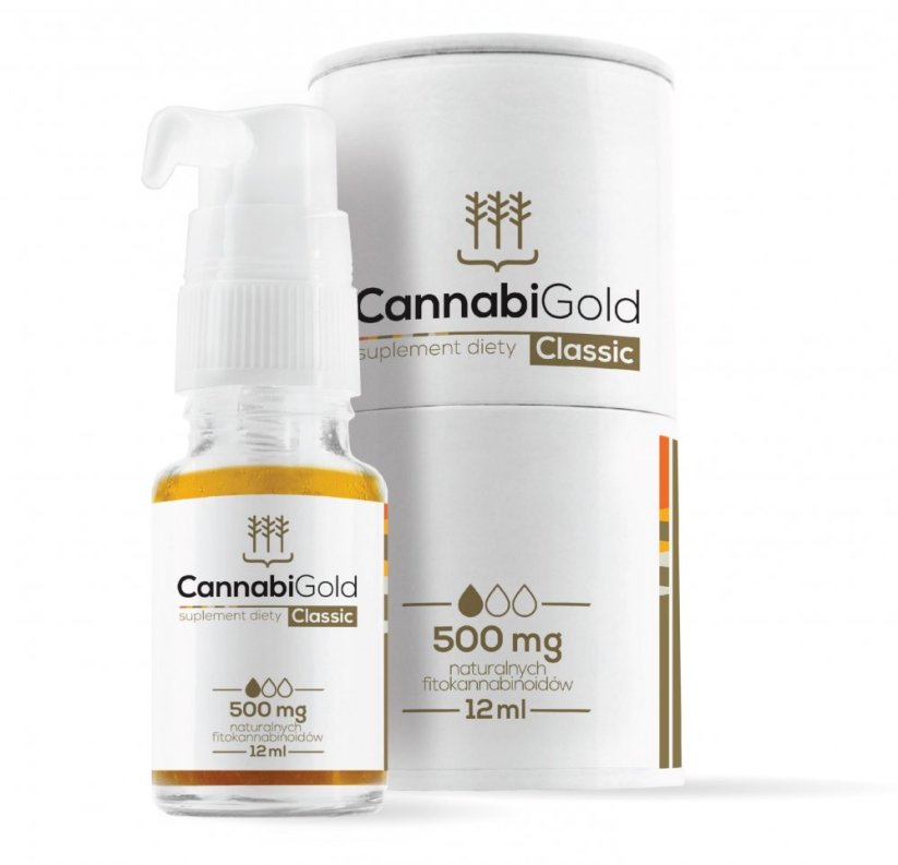 CannabiGold Classic złoty olejek 5% CBD, 1500 mg, 30 g