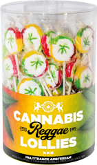 Cannabis Reggae konopná Lízátka - Display box ( 100 lízátek )