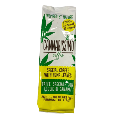 Cannabissimo - ყავა კანაფის ფოთლებით, 250 გ