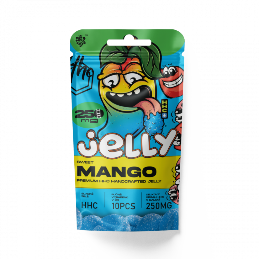 CBD HHC Jelly Mango 250 mg, 10 pezzi x 25 mg