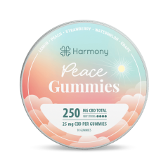 Harmony Peace CBD Gummies, 10 kosov, 250 mg CBD