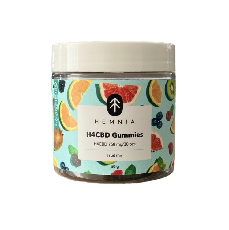 Hemnia H4CBD Gummies Fruit Mix, 750 мг H4CBD, 30 бр х 25 мг, 60 ж