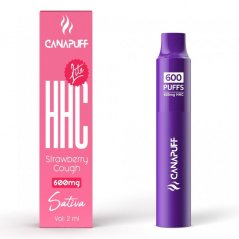 CanaPuff HHC Lite jordbærhoste, 600 mg HHC, 2 ml