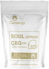 CanaPuff CBG kanapių gėlių siela citrina, CBG 15 %, 1 g - 1000 g