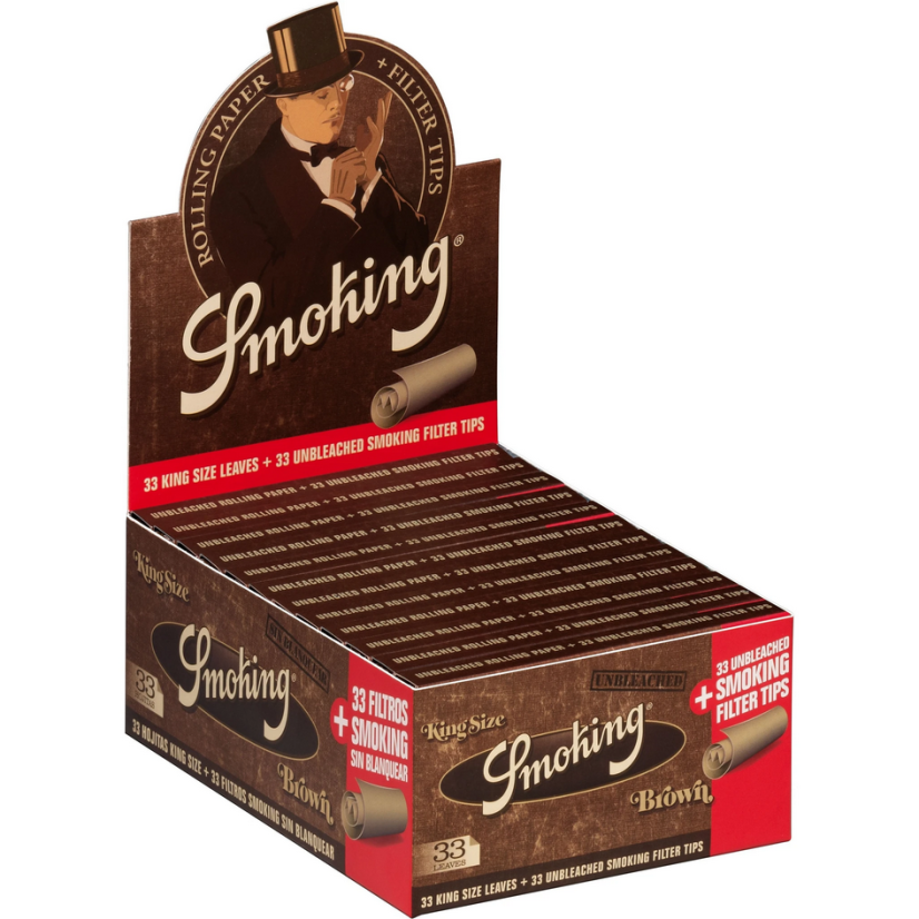Smoking Papers King Size - Marrone con filtri