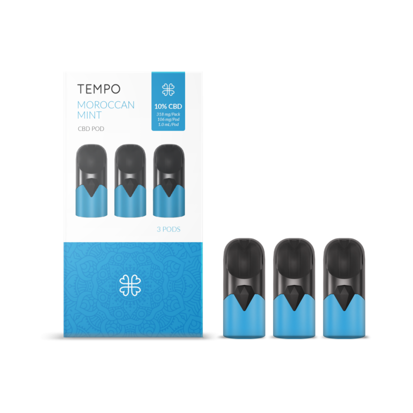 Harmony Pakkett Tempo 3-Pods - Mint, 318 mg CBD