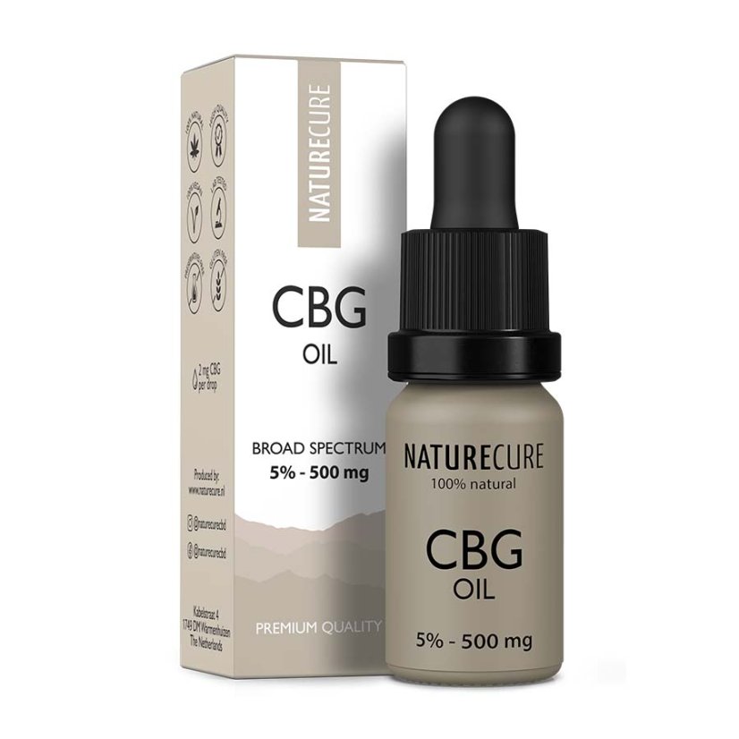 Nature Cure CBG õli – 5% CBG, 500mg, 10 ml